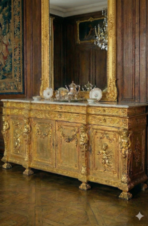 Gold Leaf Sideboard Cabinet