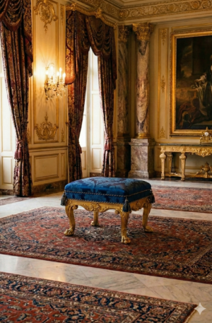 Royal Velvet Ottoman